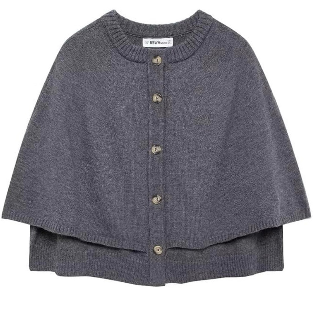 Amazon Charcoal Knit Cape worn once